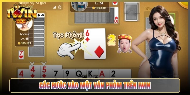 Các Bước Vào Một Ván Phỏm Trên iWin
